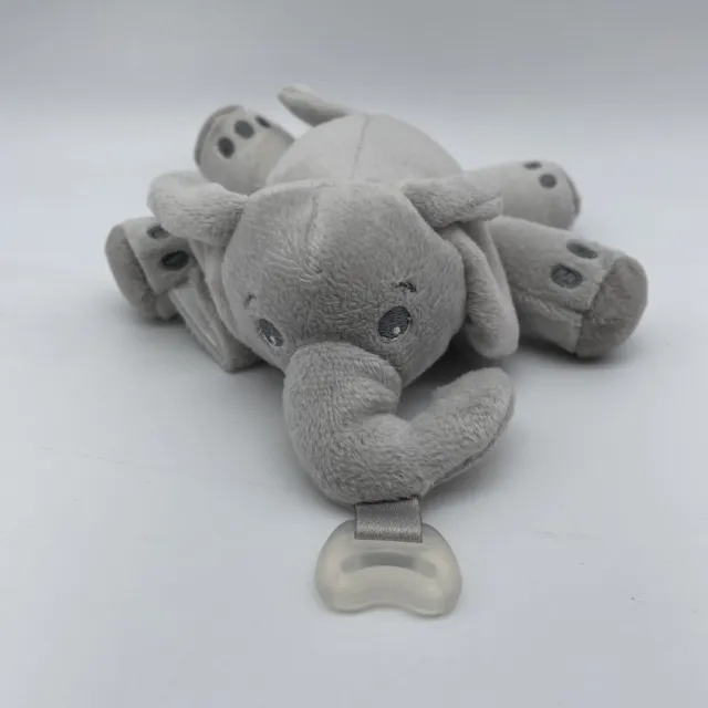 Avent Pacifier Snuggy Keeper Holder Elephant