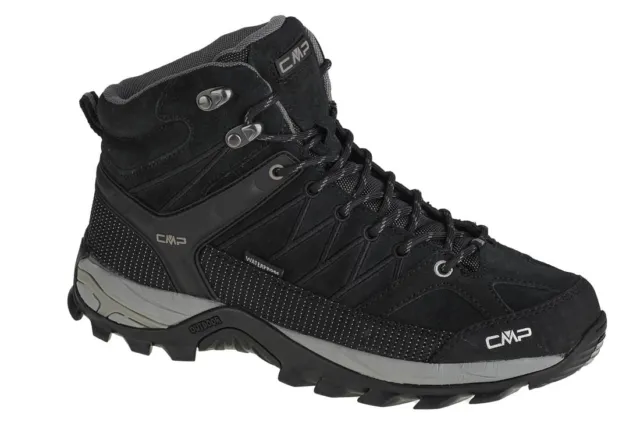 CMP Rigel Mid 3Q12947-73UC, Hombres, zapatos de trekking, negro