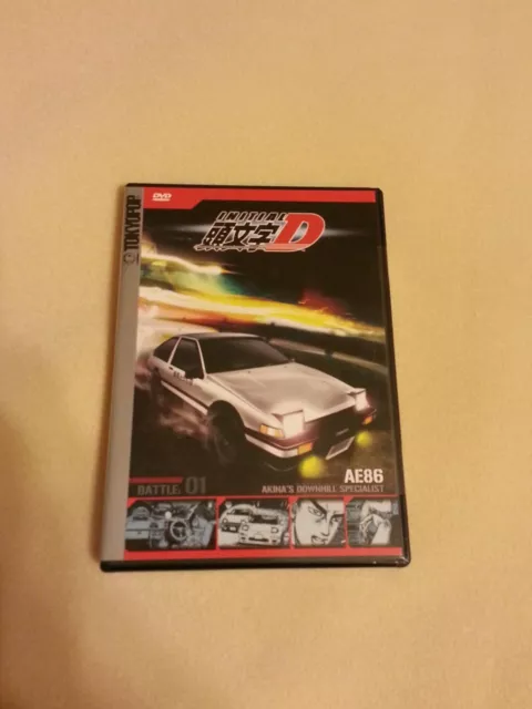 Initial D Battle 1: Akinas Downhill (DVD, 2003) with Card Anime Honda CRX  AE86