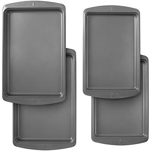 Ever-Glide Non-Stick Cookie Baking Sheet Set 4-Piece Steel