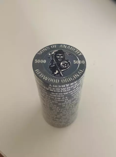 BLISTER da 25 Fiches - Poker chips ceramica replica Sons of Anarchy Valore 5000