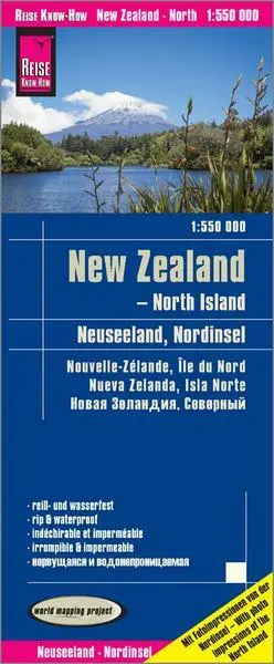 Reise Know-How Landkarte Neuseeland, Nordinsel (1:550.000)