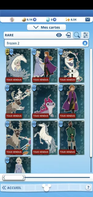 Disney Collect Topps Frozen 2 Journey Collection