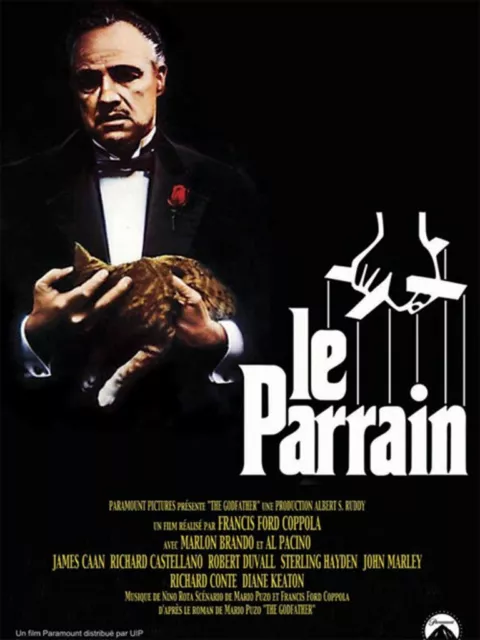 LE PARRAIN - Affiche de Cinéma - Poster du Film - Brando, Al Pacino, Coppola