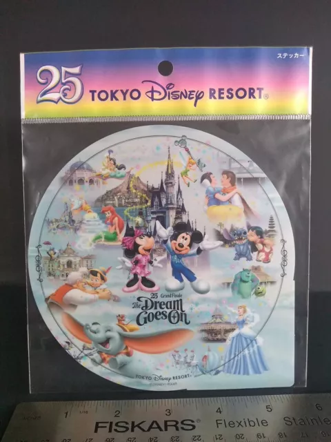 Disneyland Mickey Mouse Dumbo Snow White Ariel Sticker Decal TOKYO DISNEY RESORT