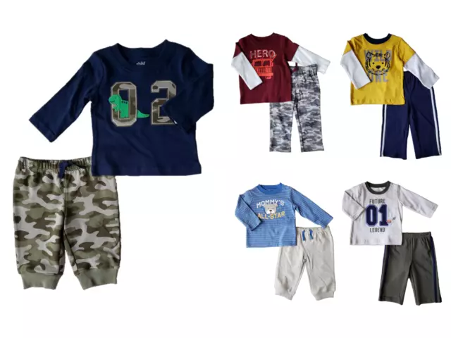 *Nwt- Carter's - Baby Boy's 2-Pc Knit Outfit Set - Sizes: 0-3M - 18M
