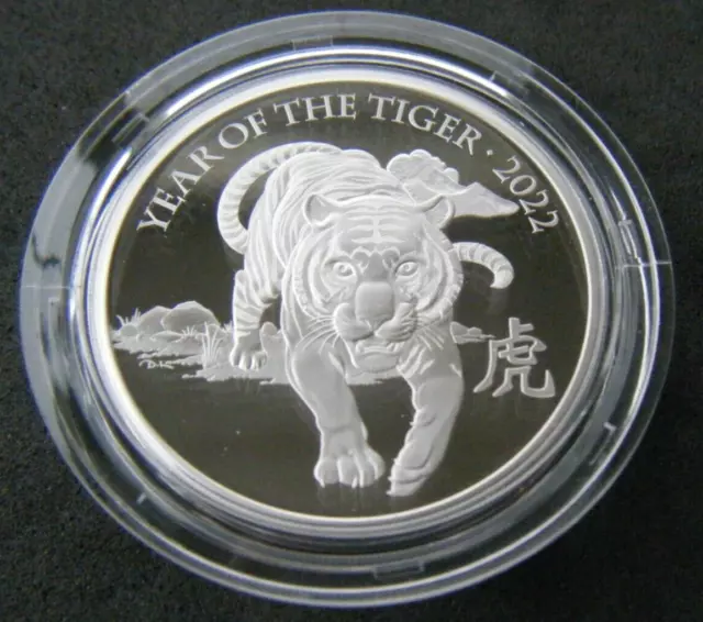 2022 YEAR OF THE TIGER 1oz £2 TWO POUND SILVER PROOF COIN - ROYAL MINT COA