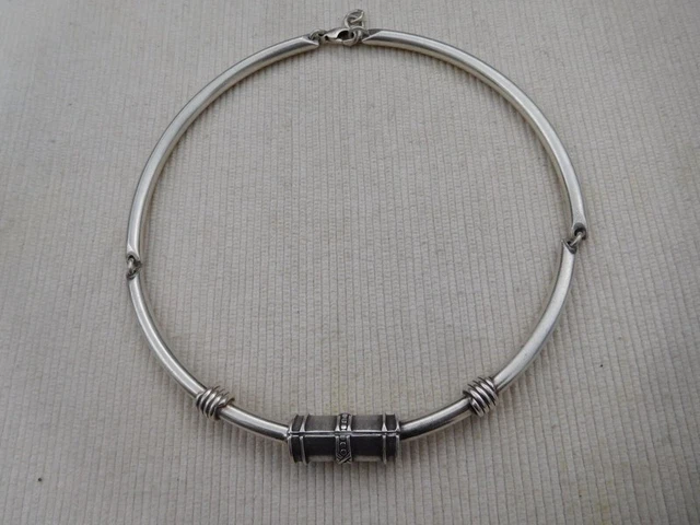 Collier Ancien Touareg Berbère En Argent Massif - Vintage, Gros Modèle, Occasion