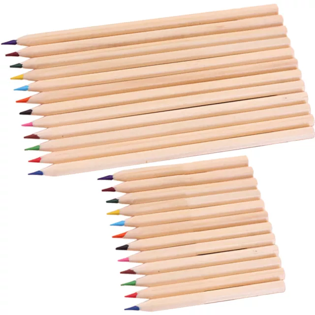 24 Pcs Convenient Kids Pencils Household Art Drawing Charcoal Pupils Portable