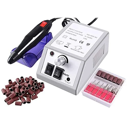 Kit de taladro eléctrico de uñas lima de uñas para uñas de acrílico gel nai...