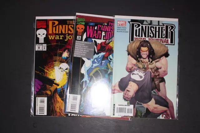 Marvel Modern Age Punisher War Journal 3pc Lot Mint