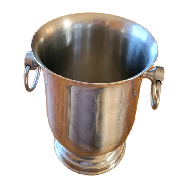 SEAU GLACE GLAÇON Champagne Rafraichissoir JEAN COUZON Inox France ART Déco EUR 54,40 - FR