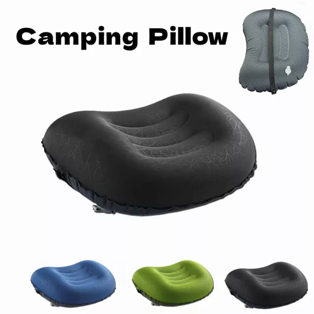 Air Pillow Inflatable Cushion Portable Head Rest Compact Travel Camping Comfor