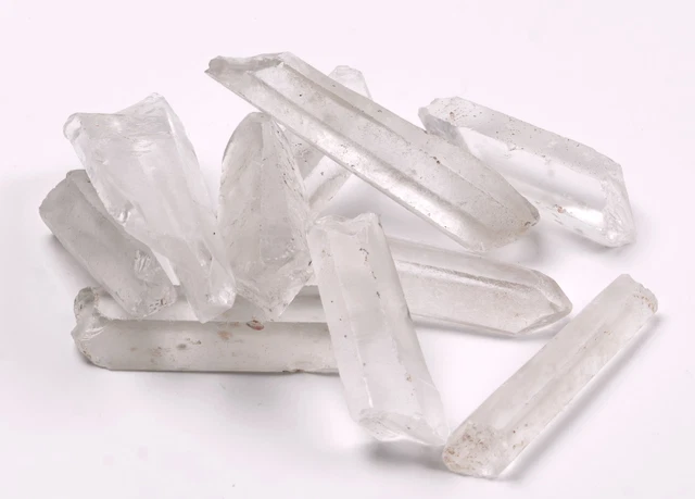 FM0366 Fipro Minerals Bergkristall 10x Schmuckstein Quarz Heilstein Edelstein