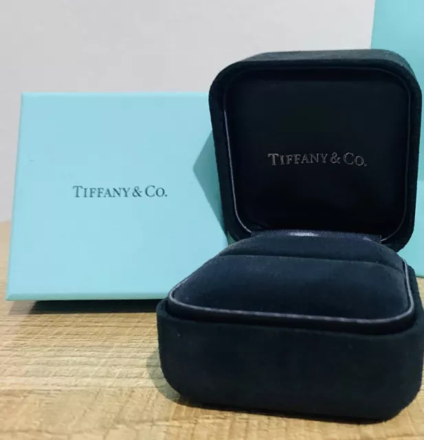 NEW Tiffany & CO Suede Ring Box And Blue Box