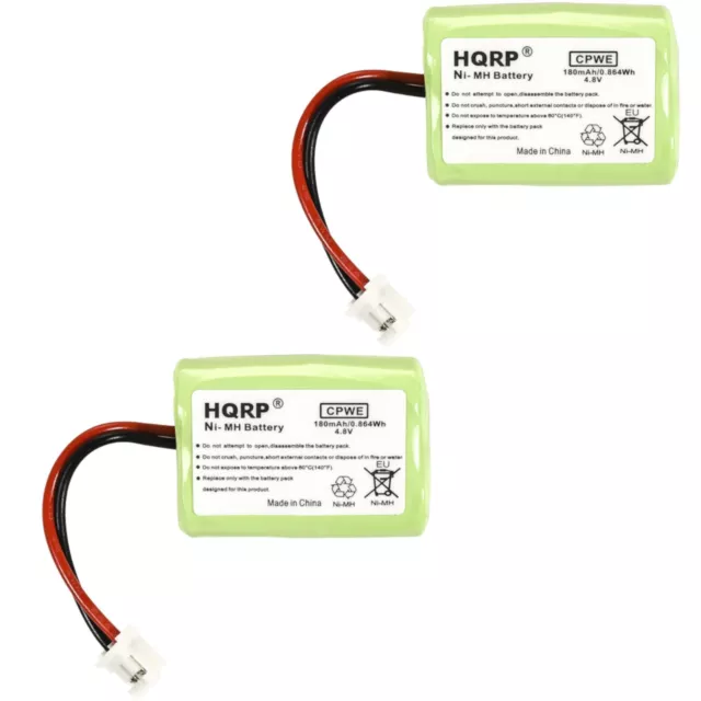 2x HQRP Battery for PetSafe Yard & Park Remote Dog Trainer PDT00-12470 FR-200P