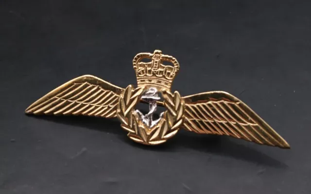 9ct Gold Fleet Air Arm Military Brooch. Full 375 Hallmarks. Quality Made Piece. 3