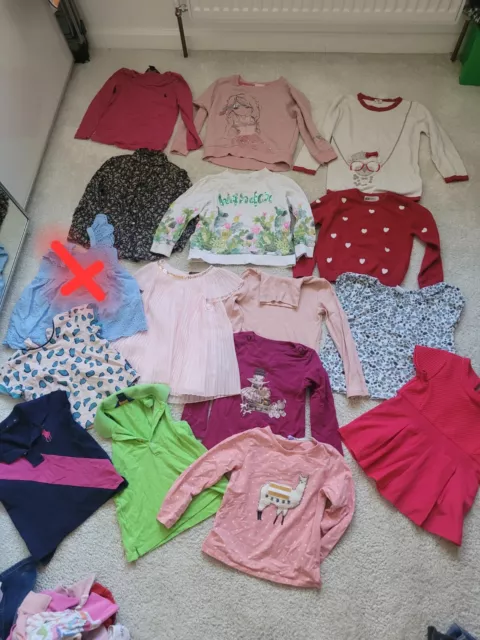 Girls Tops And Jumpers Bundle 4-5 Years Mixed Designer Brands.  Ralph Lauren,...