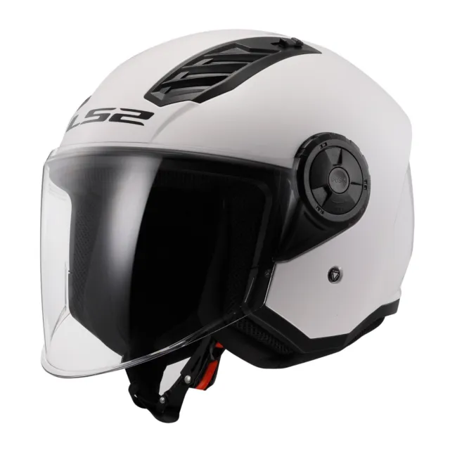 Casque LS2 OF616 Airflow II Solid Blanc Brillant Neuf Approbation