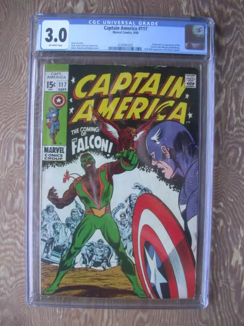 Captain America   #117   CGC 3.0   Origin and 1st appearance of the Falcon
