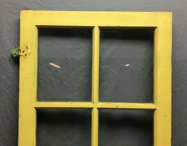 Single VTG 8 Lite Casement Cabinet Cupboard Window Door Yellow 20x50 1029-21B 2