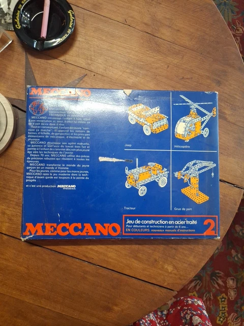 Grand Jeu De Construction Meccano Ancien – Boîte Vintage Pour Bricoleurs En Herbe