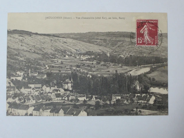 Carte postale CPA 02 Jaulgonne écrite voyagée