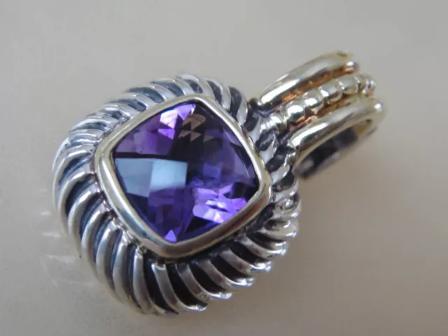 David Yurman 14K Gold ,Ss Albion Amethyst Enhancer David Yurman 14K Gold ,Ss Albion Amethyst Enhancer