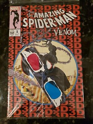 AMAZING SPIDER-MAN/VENOM #1 3D (#300 COVER) Todd McFarlane Art ~ Marvel Comics