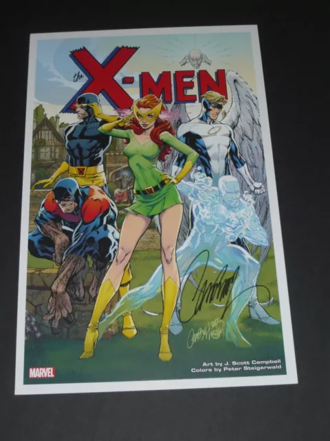 Classic X-Men Art Print Signed By J Scott Campbell 11X17