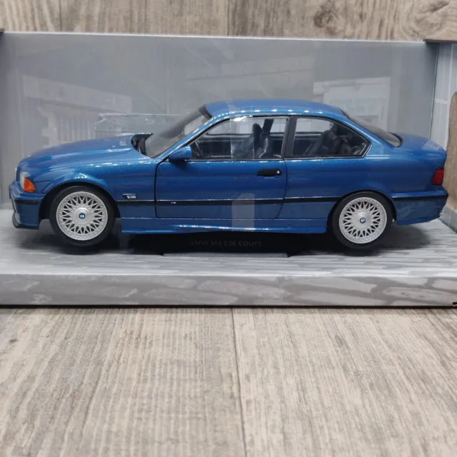 Voiture Solido Bmw E36 M3 Coupe Avus Blue 1994 1:18 S1803908 Neuf Boite