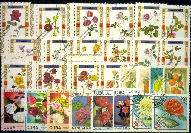 Pflanzen Motiv Briefmarken Lot Gestempelt