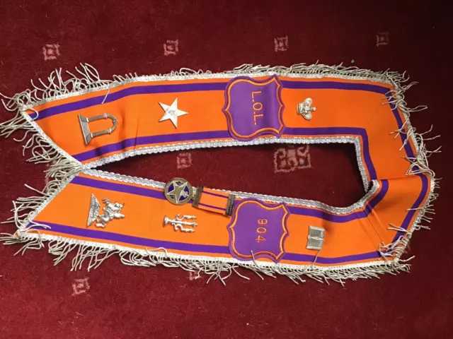 Orange Order Lodge Sash & Carry Case