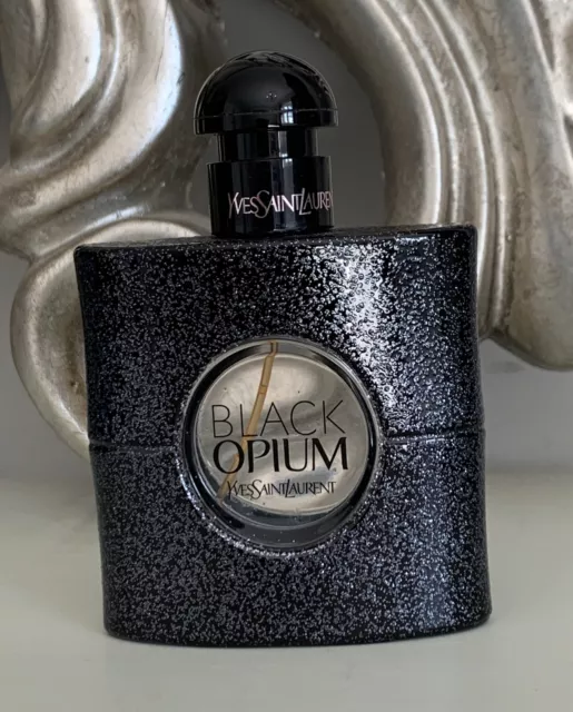 **Empty Perfume Bottle ** YSL Black Opium Eau Fe Parfum 50 mls