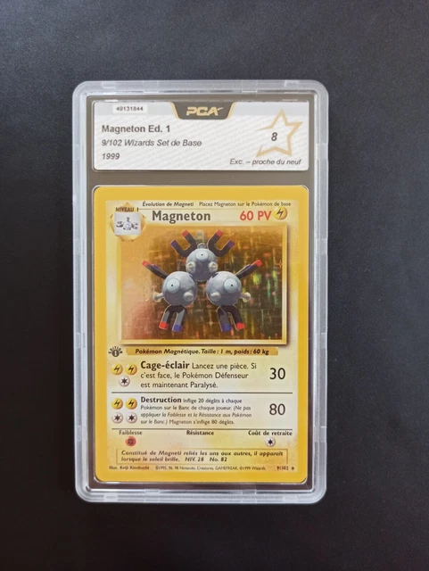 Carte Pokémon Magneton 9/102 Holo Edition 1 - Set de Base - FR - PCA 8