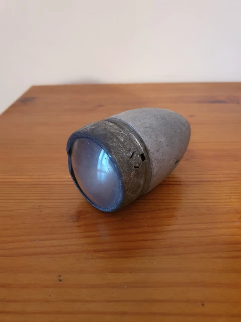 ANCIEN PHARE AVANT VÉLO FORME OBUS VINTAGE BICYCLE