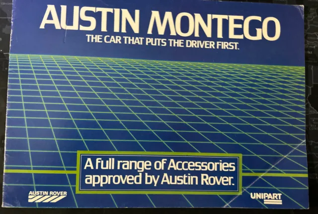 The Austin Rover Montego Accessori Originale Vendita Auto Brochure da Collezionare