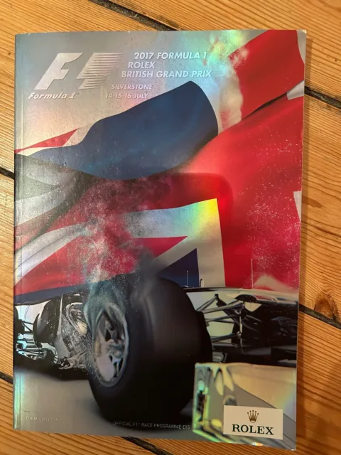 Formula One F1 Official Race Programme from 2017 British Grand Prix Silverstone