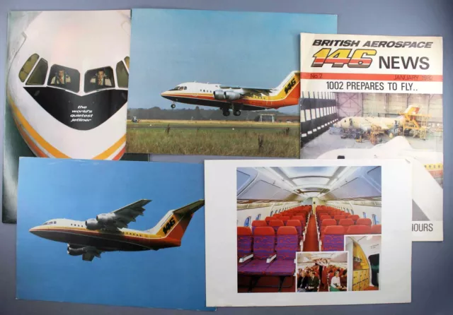 Britische Aerospace Bae 146 Hersteller Verkaufsbroschüre Ordner 2