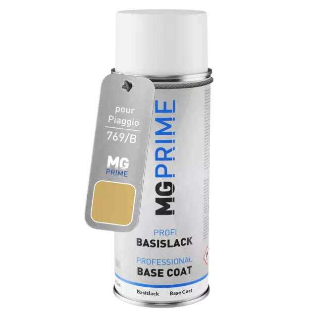 Peinture Voiture Aérosol de base pour Piaggio 769 B Grigio Plutone Metallic