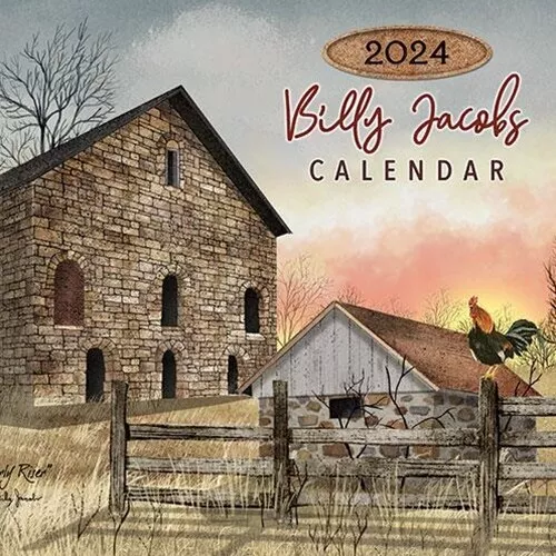 NEWPRIMITIVEBILLY JACOBS 2024WALL CALENDARRustic FarmhouseFREE