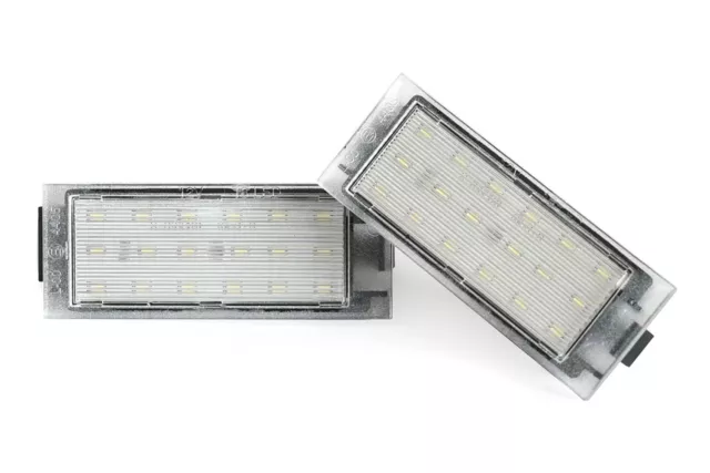 2x LED Éclairage De Plaque pour Renault Clio Espace Maître Megane Twingo