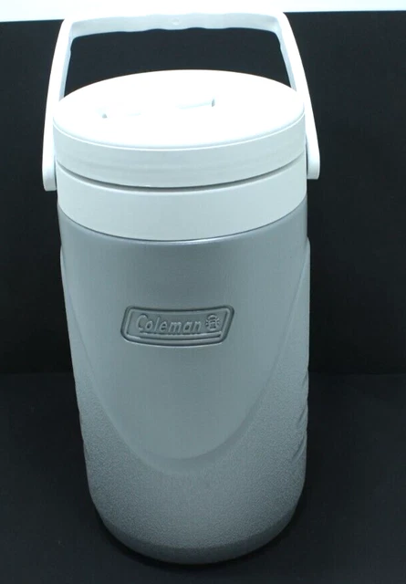 Coleman 1/2 Gallon Water Jug Cooler Bottle Silver Model 6009 Made In USA New