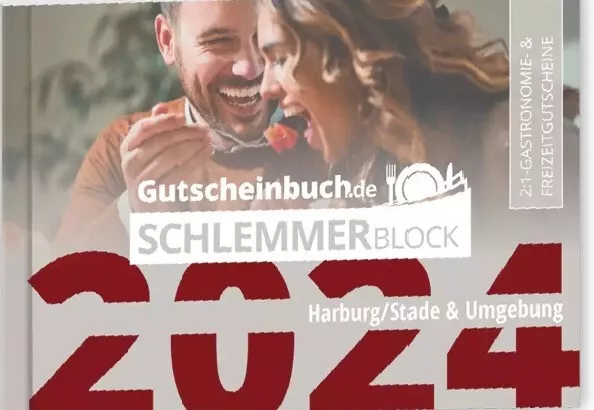 Gutscheinbuch Schlemmerblock 2024 Harburg/Stade & Umgeb. Mit Mobile Code