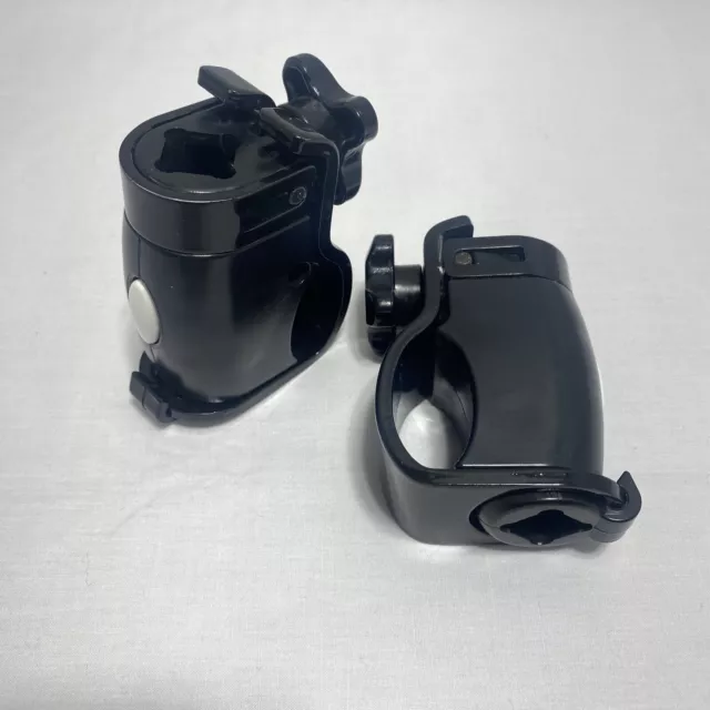 Rifton Pacer Black Adjustable Clamps Lot of 2 For Gait Trainer Prompts