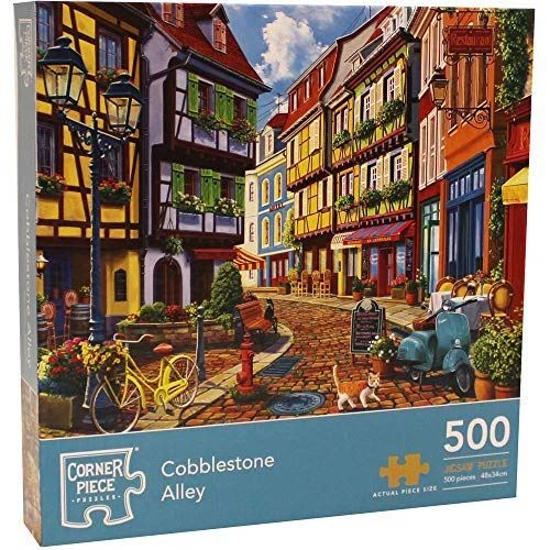 CORNER PIECE COBBLESTONE Alley puzzles jigsaw 500 pieces premium