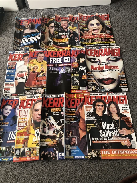 Lot Magazine KERRANG! MAGAZINE JOB Lot 1998 (see description for issue no's) £31.92 ...