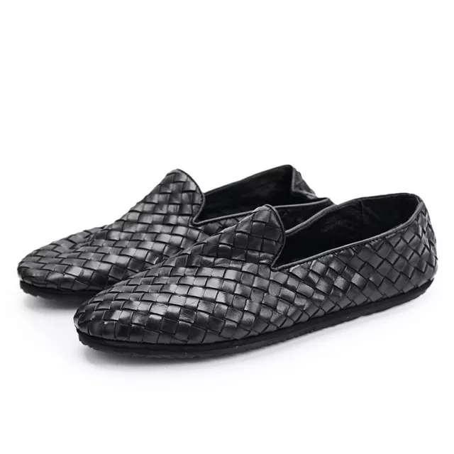 BOTTEGA VENETA WOVEN men's slip-on leather shoes $169.99 - PicClick