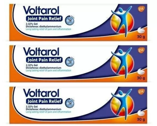 3x Joint Pain Relief 12H Relief Anti Inflammotory 2.32% 30g