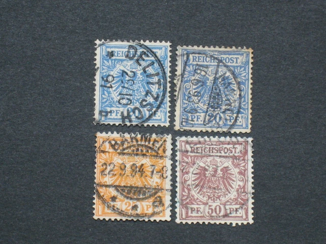 GERMAN REICH MI.N. 48b,48d,49b,50d, stamped, all tested £2.53 - PicClick UK